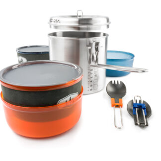 Thumbnail of the "KIT CUISINE 2 PERSONNES GLACIER INOX DUALIST - GSI Outdoors" product