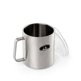 Thumbnail of the "TASSE ISOLANTE INOX AVEC COUVERCLE GLACIER 425ml - GSI Outdoors" product