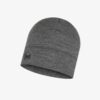 BONNET LAINE MERINOS MIDWEIGHT LIGHT GREY MELANGE- Buff